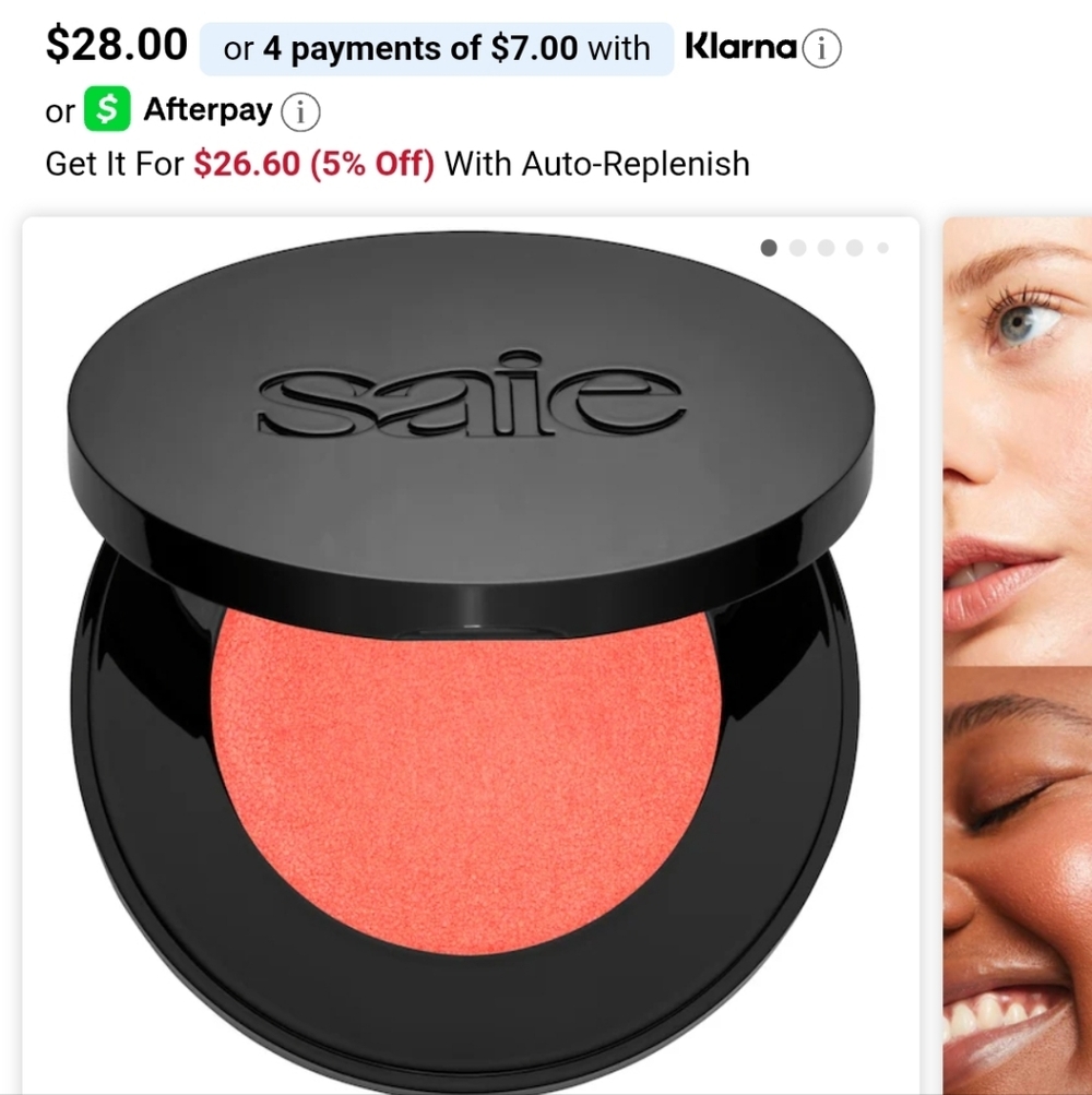 New Saie Glow Sculpt In Peachglow